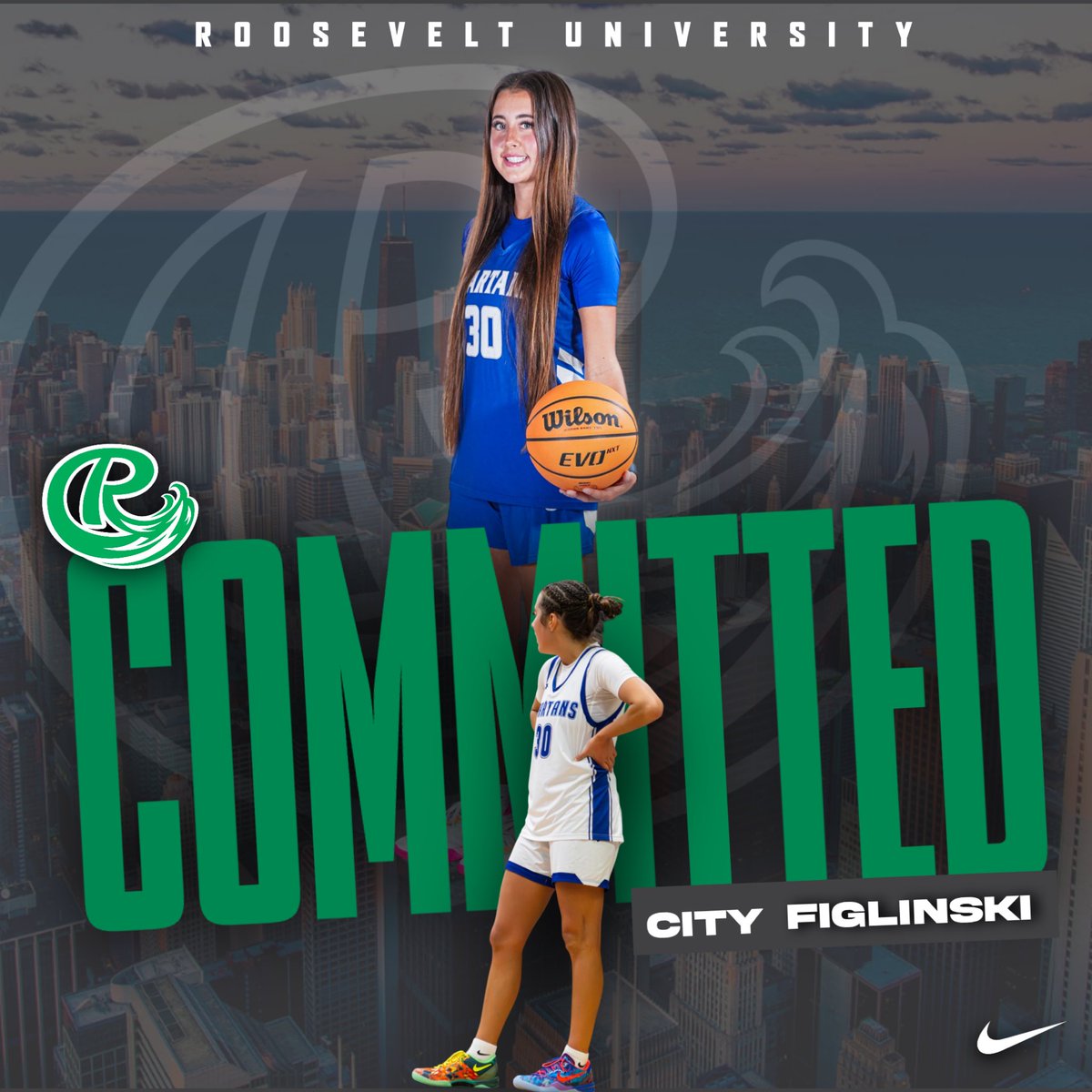 cityfiglinski23's tweet photo. Excited for this new chapter!! Thank you Coach Thomas for this opportunity!! @RooseveltWBB https://t.co/mzzhOPiKuE