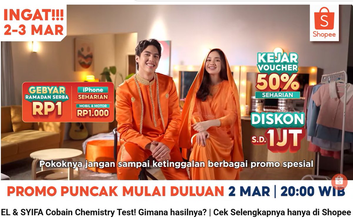 Hyun_Aw27's tweet photo. Kata orang Ramadan penuh berkah… ayo dapetin iPhone cuma Rp1. Jangan sampai nyesel loh gak ikutan. #ShopeePromoPuncakHariIni https://t.co/HlIMV6NBNj