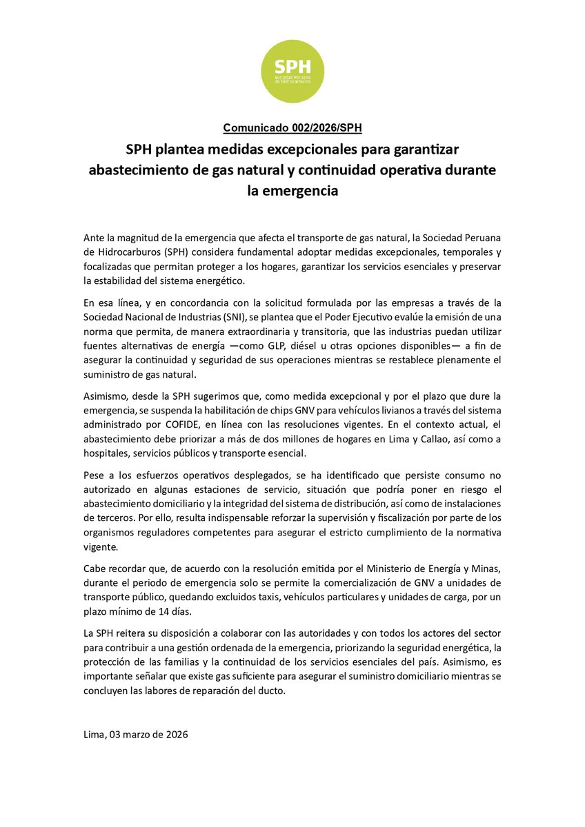 sphidrocarburos's tweet photo. 👇Comunicado👇
Puedes leerlo en nuestra web: https://t.co/9n76njnM8T https://t.co/xTsxgpUMy6