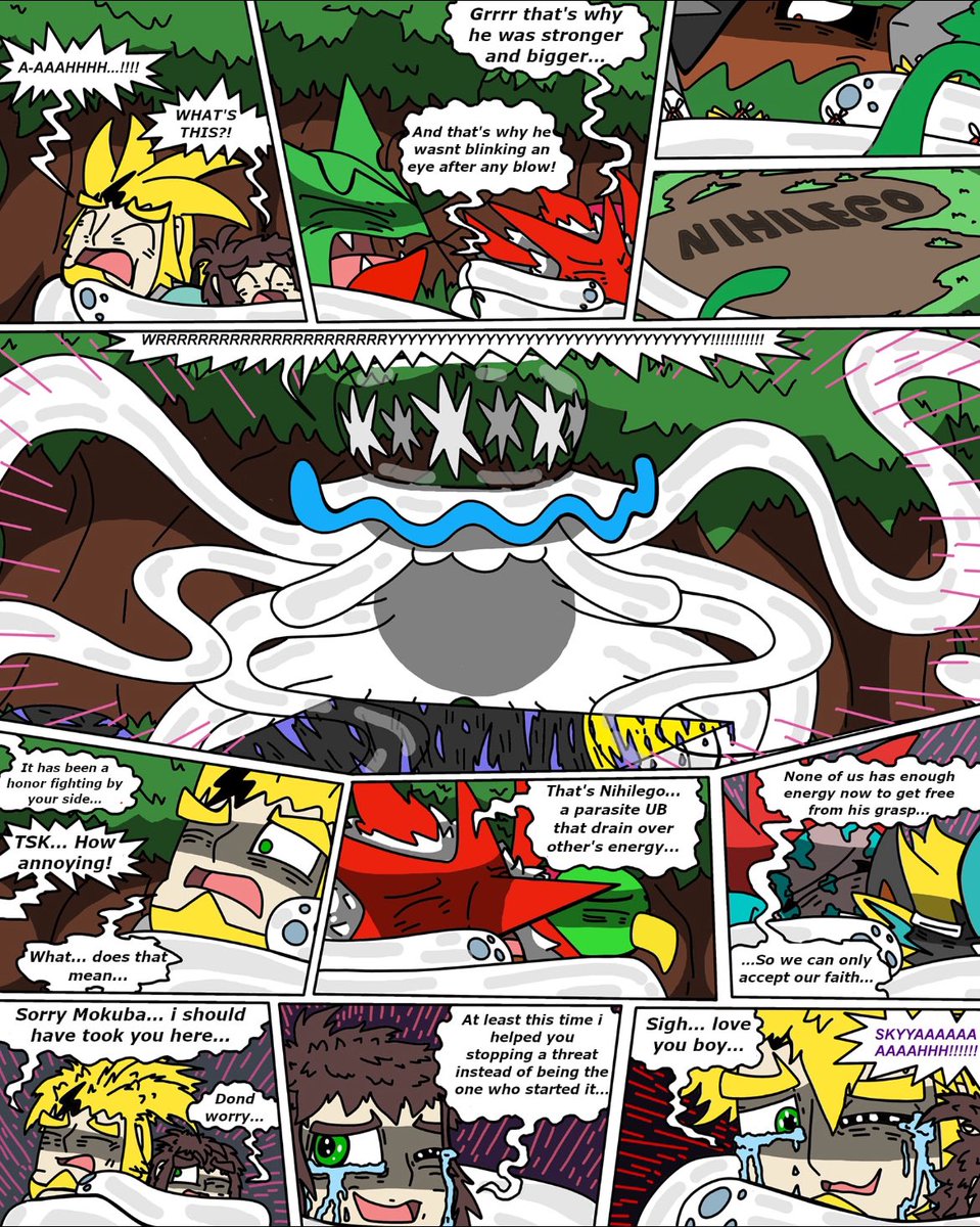 Paulbagnot's tweet photo. FINAL PART OF THE SECOND OVA, #Thegreatdevourer(3/5) good read ^^
#Pokemon #PokemonLegendsZA #pokemonfanart #Pokemon30thAnniversary #pokemonau #pokemonfanfic #lunala #zeraora #kartana #Guzzlord #Ultrabeasts #pokemonusum #pokemonart #kartana #shiftry #sceptile #torterra https://t.co/mkOv7dSqmV