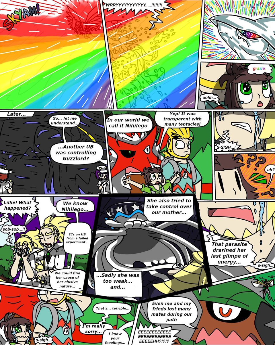 Paulbagnot's tweet photo. FINAL PART OF THE SECOND OVA, #Thegreatdevourer(3/5) good read ^^
#Pokemon #PokemonLegendsZA #pokemonfanart #Pokemon30thAnniversary #pokemonau #pokemonfanfic #lunala #zeraora #kartana #Guzzlord #Ultrabeasts #pokemonusum #pokemonart #kartana #shiftry #sceptile #torterra https://t.co/mkOv7dSqmV