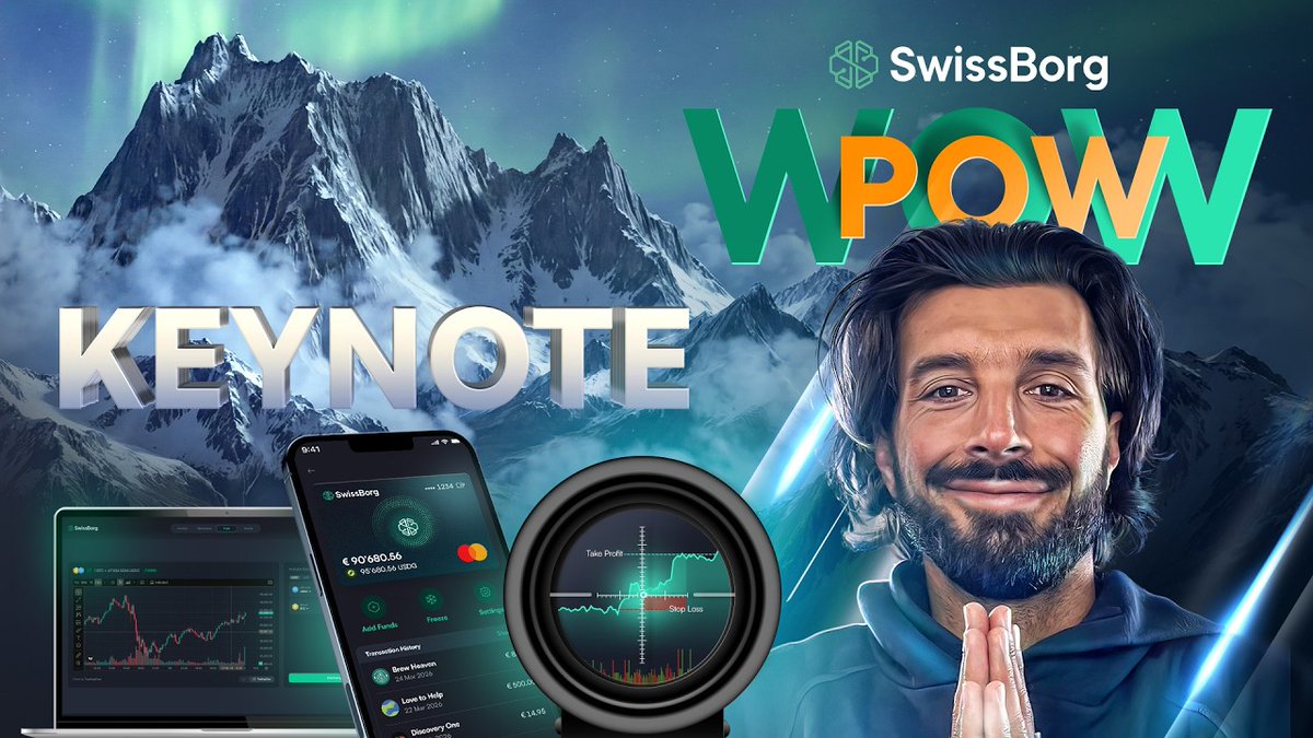 #SwissBorg PowWow #09 (🇫🇷 recap) - 03.03.2026
#WeAreSwissBorg $BORG $BTC

⚠️ Infos résumées/traduites avec IA, non-exhaustives et sans conseil en investissement. Consultez les sources officielles SwissBorg et faites vos propres recherches.

🟢 Récap de la keynote &amp; prochaines