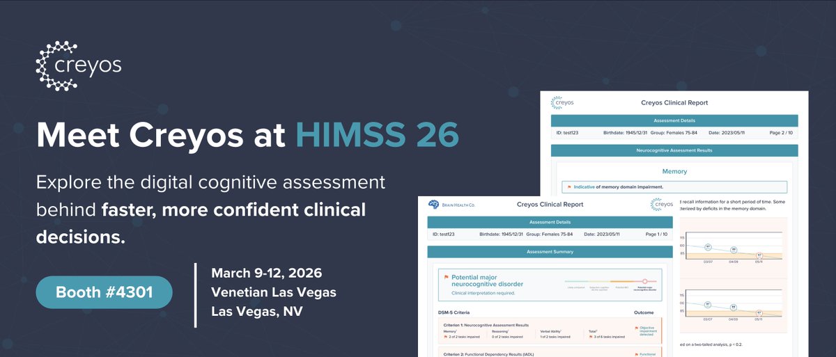 Creyos (formerly Cambridge Brain Sciences) tweet media