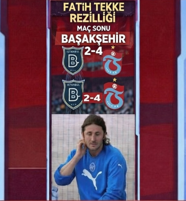10 kişi kalan rakibe karşı elinde uzay takımı olmasına rağmen sadece 4 gol atan fatihi kınıyoruz