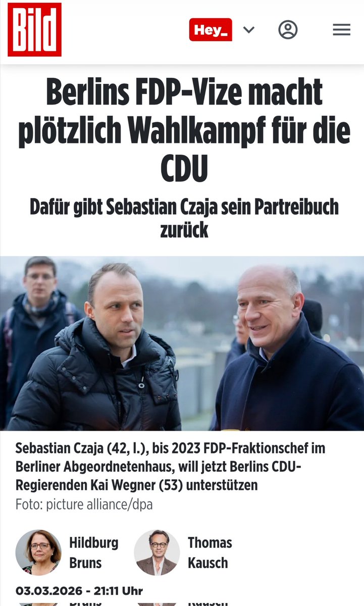 GGLuthe's tweet image. 🤣🤣🤣
Ich befürchte, dass ich heute vor Lachen nicht in den Schlaf finde...

Starkes Signal auch für die Landtagswahl in Baden-Württemberg. Die #FDP
ist wirklich #sodone.

bz-berlin.de/berlin/fdp-viz…