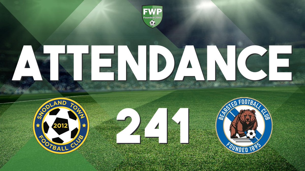 ATTENDANCE: Snodland Town v Bearsted - 241
