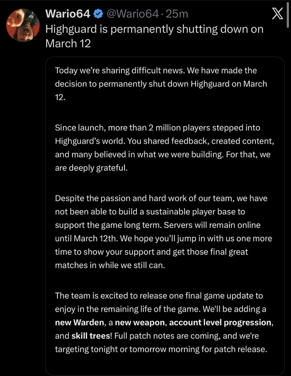 Some Fortune 500 CEO is looking at this and thinking “don’t worry, the 30 live service games I just approved will be different”