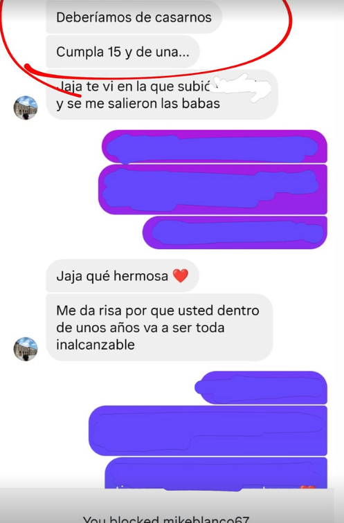 Todos los videos que hace fingiendo ser acosador a modo de broma para dar conjoga ya no se sienten tan broma si cuando tenía 21 le escribía a chiquitas de 13. 

Eso también es pedofilia.