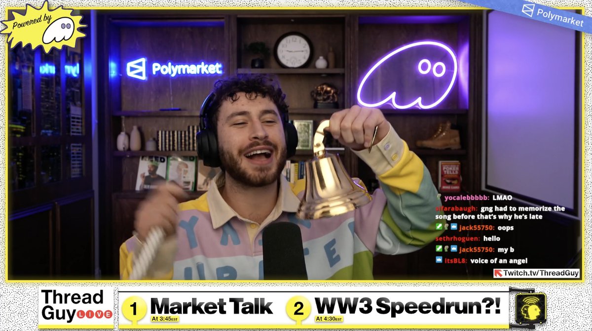 Threadguy is now LIVE

twitch.tv/threadguy