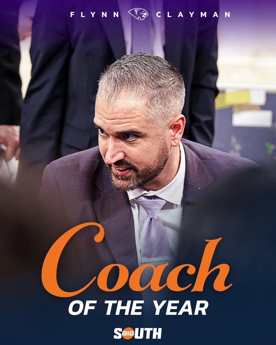 2025-26 #BigSouthMBB Co-Coach of the Year

➡️ Flynn Clayman // <a href="/HPUMBB/">HPU Men's Basketball</a>