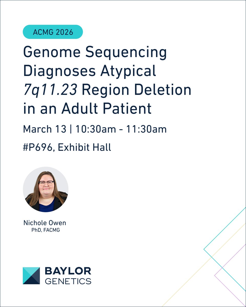 Baylor Genetics tweet media