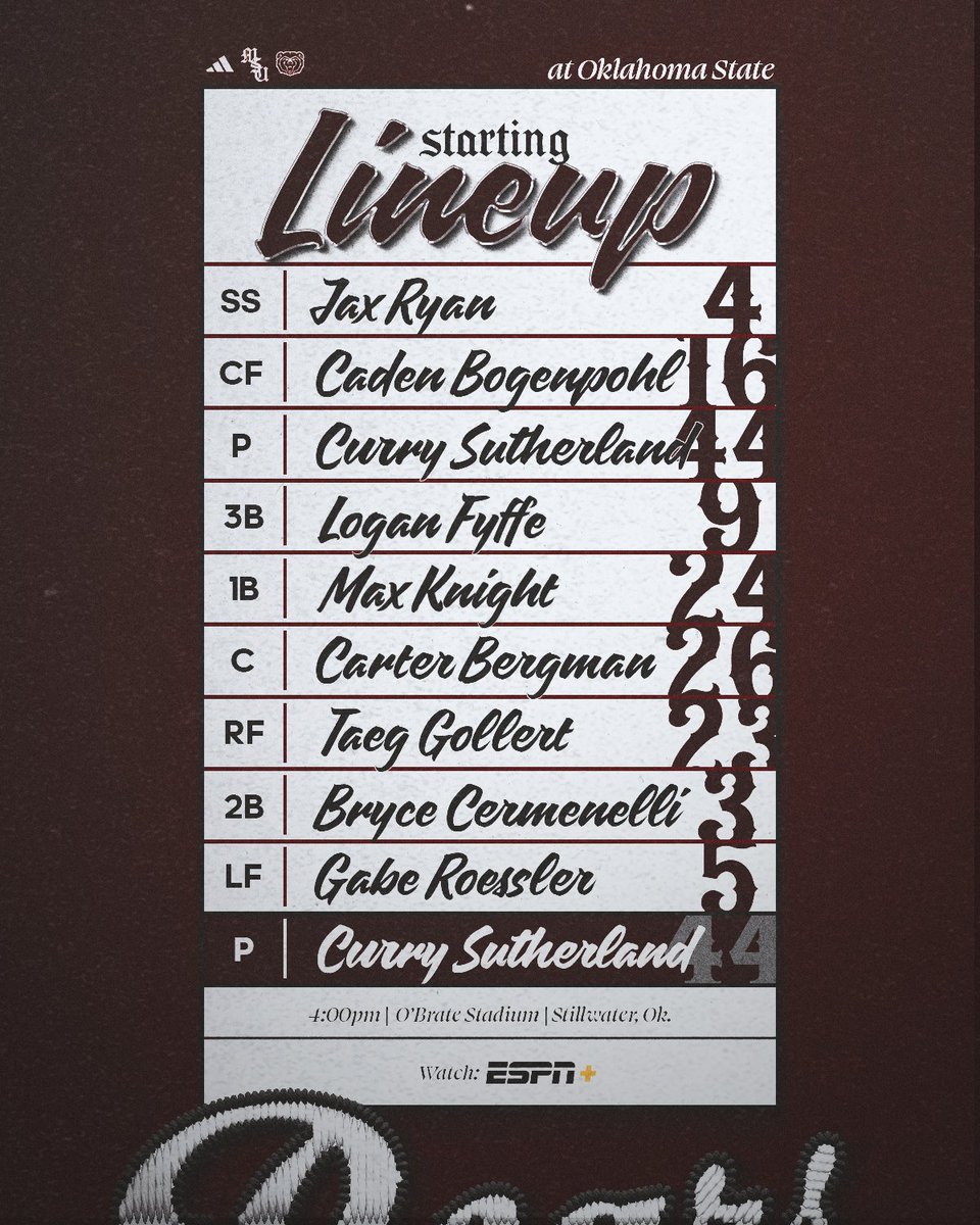 Missouri State Baseball tweet media
