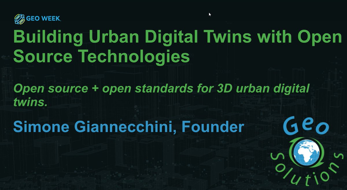 berttemme's tweet photo. Building Urban Digital Twins with Open Source Technologies - slides https://t.co/n84PG6QgEr https://t.co/rnDwjqml9N