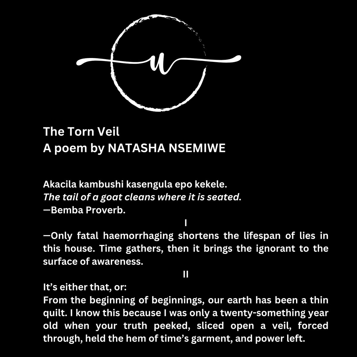 Ubwali Literary Magazine tweet media