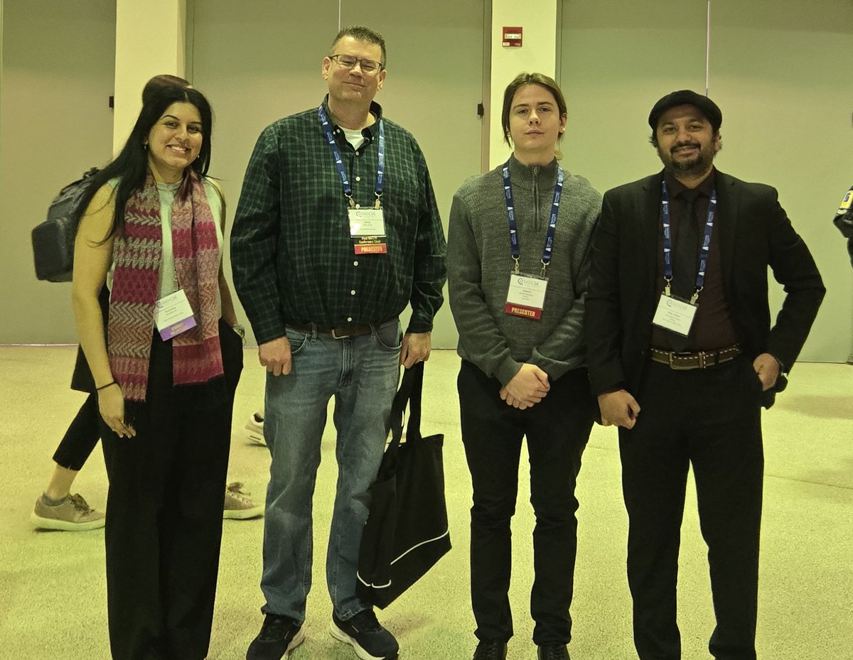PSULehighValley's tweet photo. Dr. Jeffrey Stone and Dr. Rifat Sabbir Mansur joined undergraduate students at the ACM SIGCSE Technical Symposium to present research on VR:
🔗 https://t.co/hWzpmtN23J
#pennstate #pennstateresearch https://t.co/VUwQpM7YTA