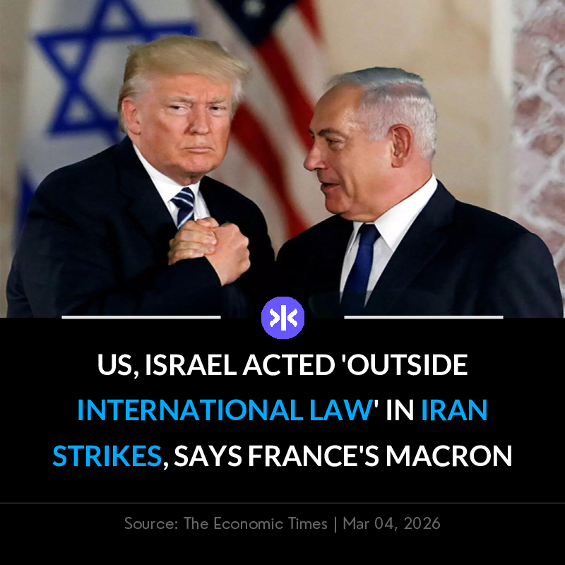 📰 French President Macron says US &amp; Israel's Iran strikes were 'outside international law' but blames Iran primarily for nuclear program &amp; regional actions.

Download Fynx App: tinyurl.com/fynx-app-ps

 #Macron #Iran #Israel #US #France