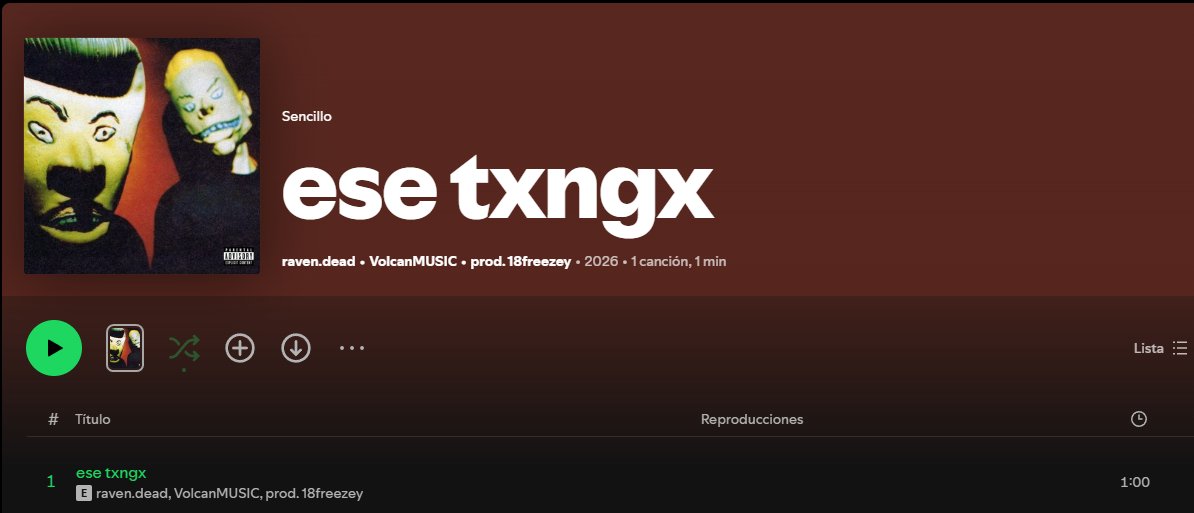 ravendexd's tweet photo. ese txngx vuelve a spotify 

thanks 18freezey por el beat https://t.co/Qzq926zWrg