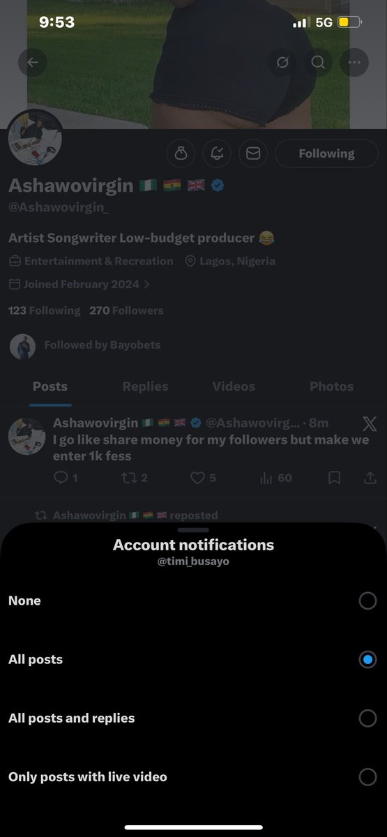 timi_busayo's tweet photo. @bayobets @Ashawovirgin_ @Ashawovirgin_ 
God make I be the luckiest person tonight 
7045721132
OPay https://t.co/iJvPq3OWyx