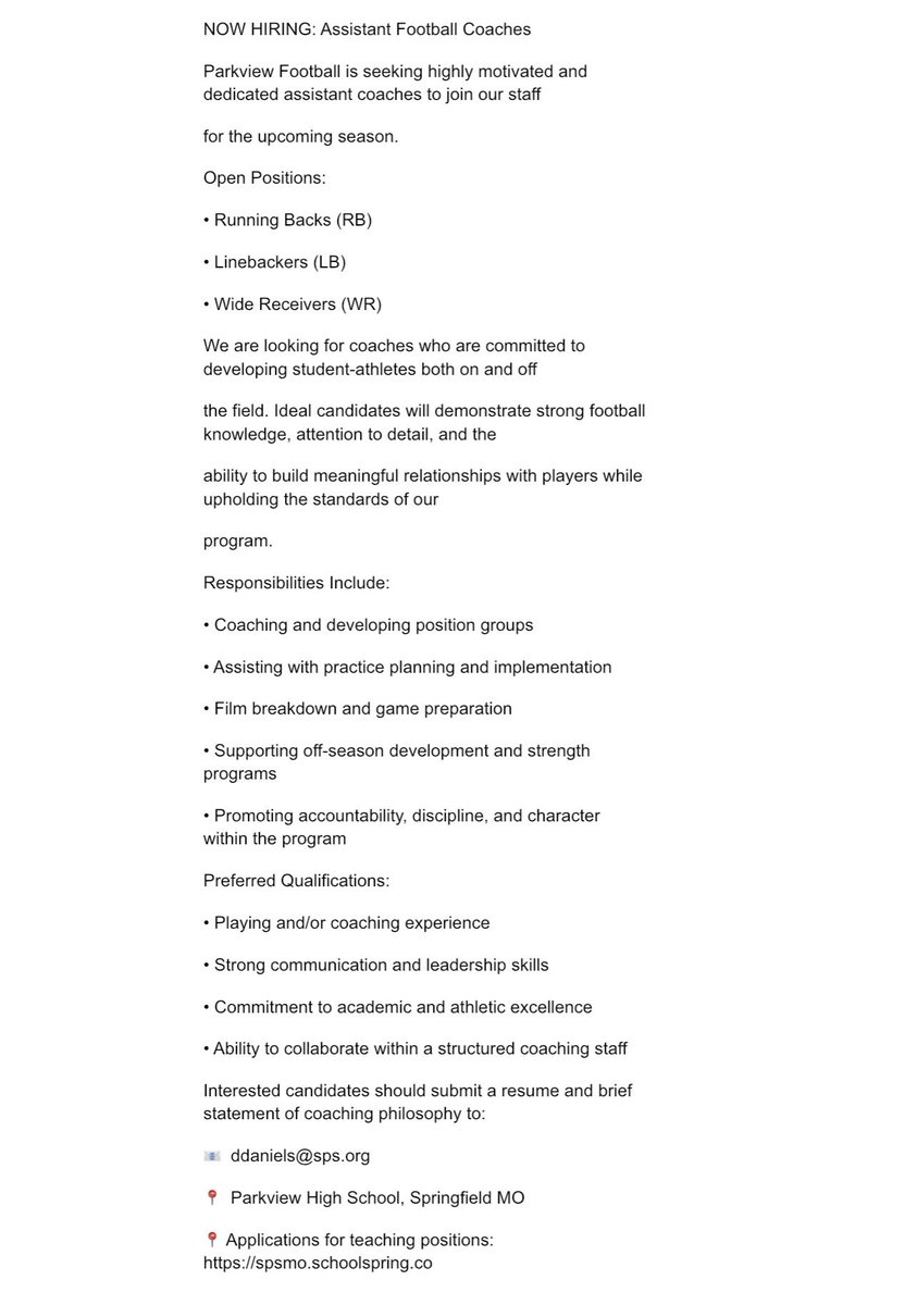 Parkview Football tweet media