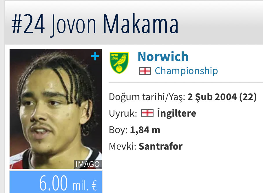 Futboxtra's tweet photo. Jovon Makama
#Makama ciddi sıçrayış yaptı. Kanatta oynayabilen santraforlardan. https://t.co/kmR9vYqkNx