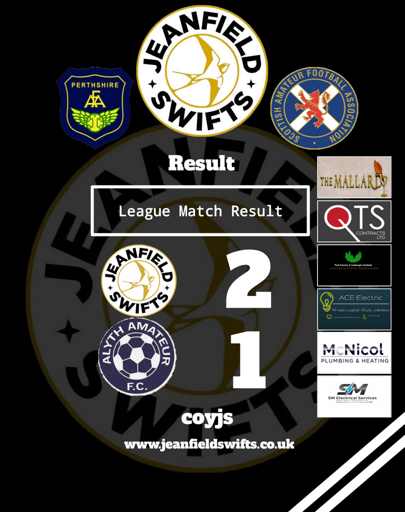 MATCH REPORT: Match Report - Jeanfield Swifts AFC v Alyth AFC #Pitchero
jeanfieldswifts.co.uk/teams/140176/m…