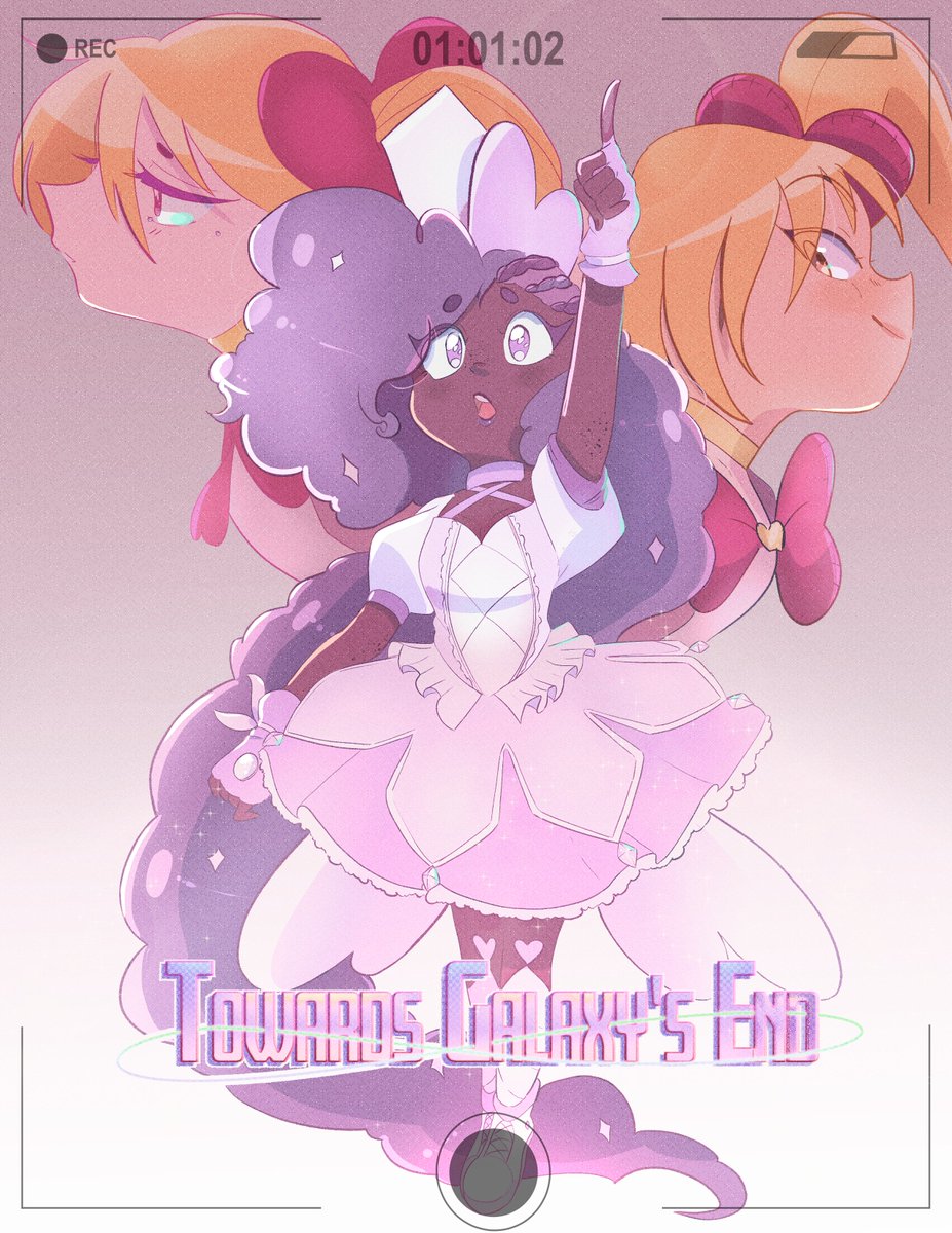 We want to thank you again for funding our FIRST short within the first 55 minutes of launch on @kickstarter 

Here's a new key visual to show our thanks! Keep sharing and donating if you want to see more shorts, dubs, and fun surprise announcements~! 
#indie_anime #Kickstarter