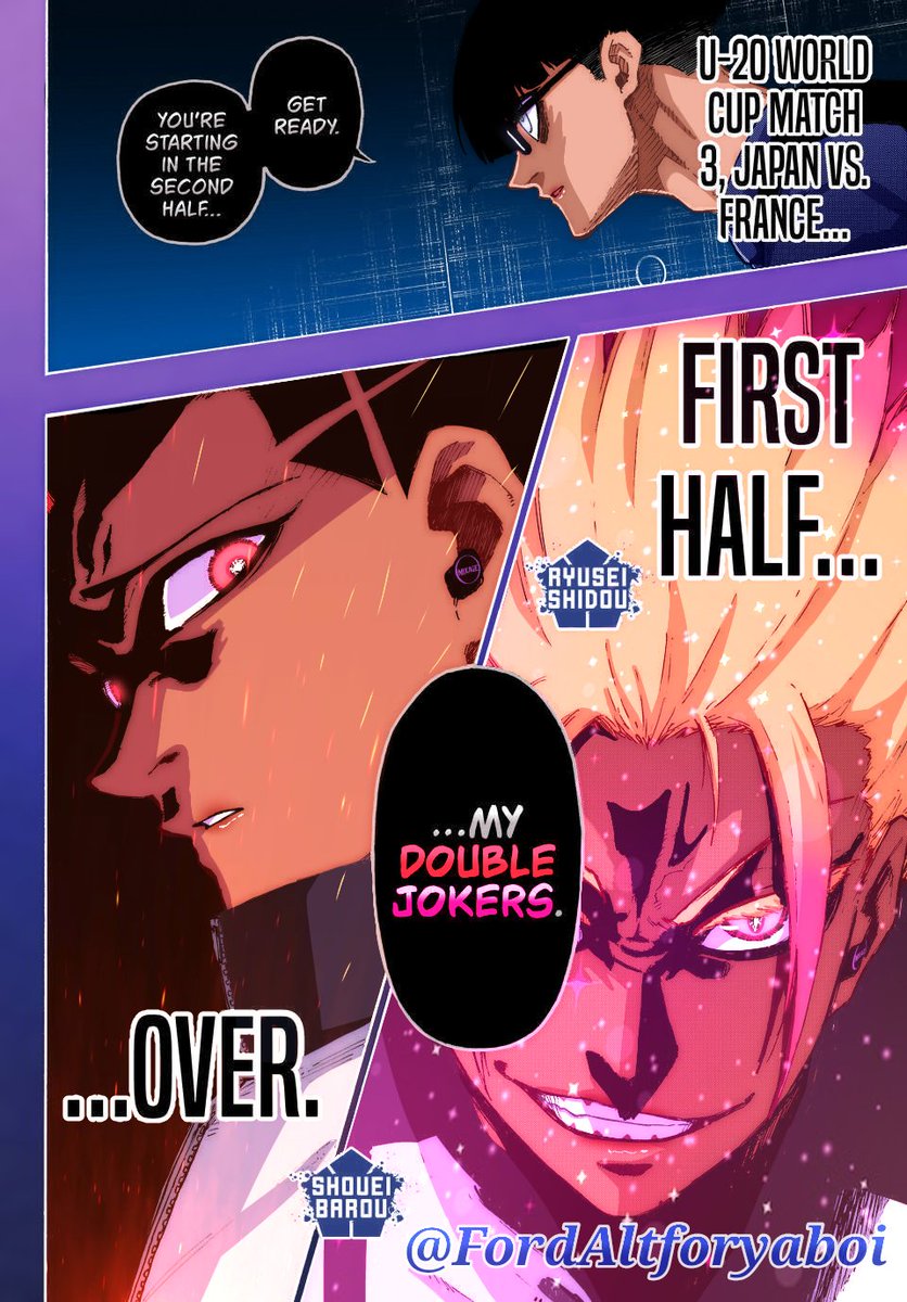 “Get ready. You're starting in the second half...my double jokers.” BLLK Ch.338 coloring #bluelock #ブルーロックFA