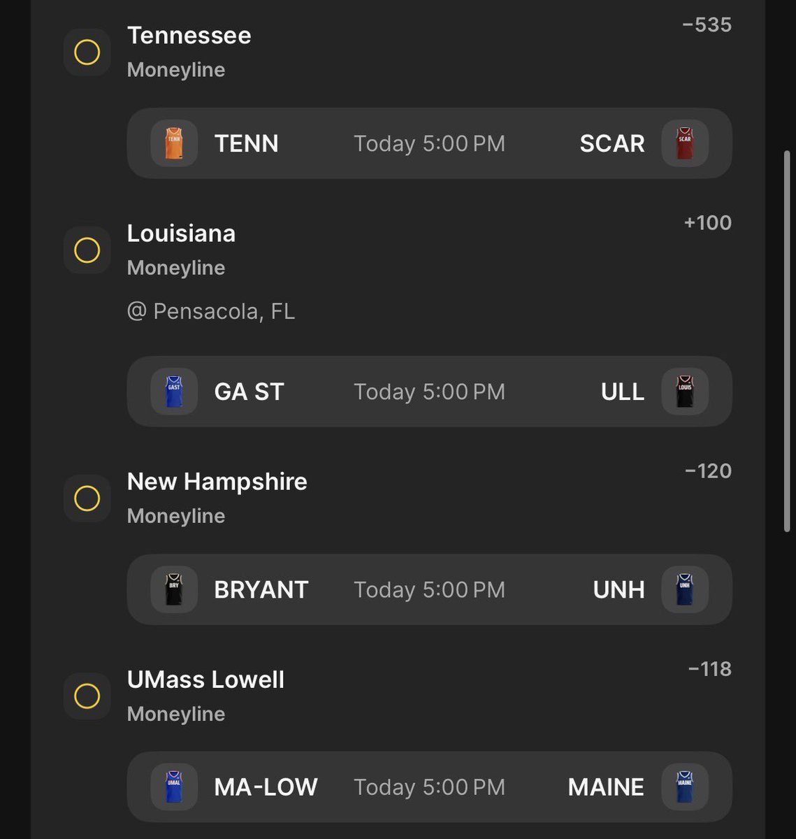 WP_Picks's tweet photo. A few parlays for the day!! First up, 5:00 CST Special! https://t.co/9hrxYw1qcC
