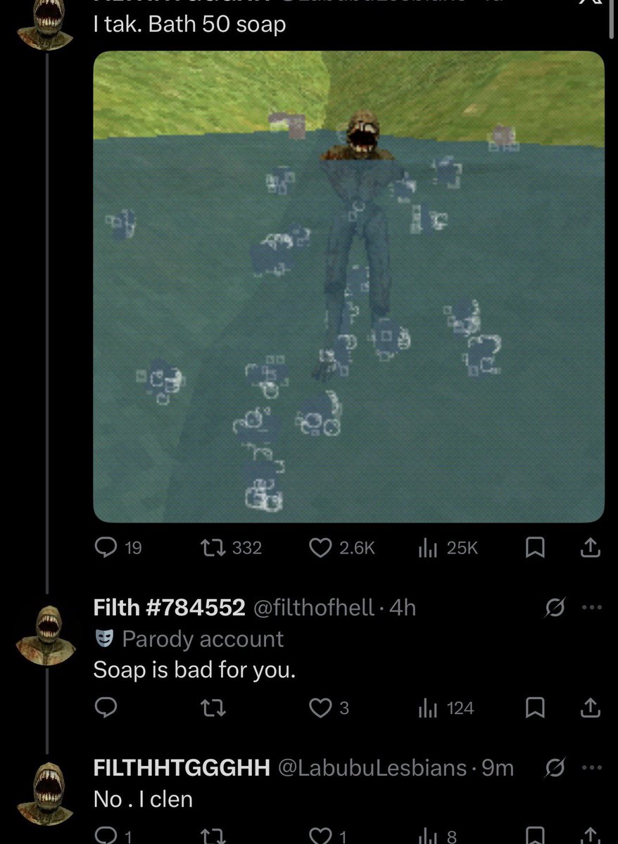 [ What a beautiful interaction between two husks. ]