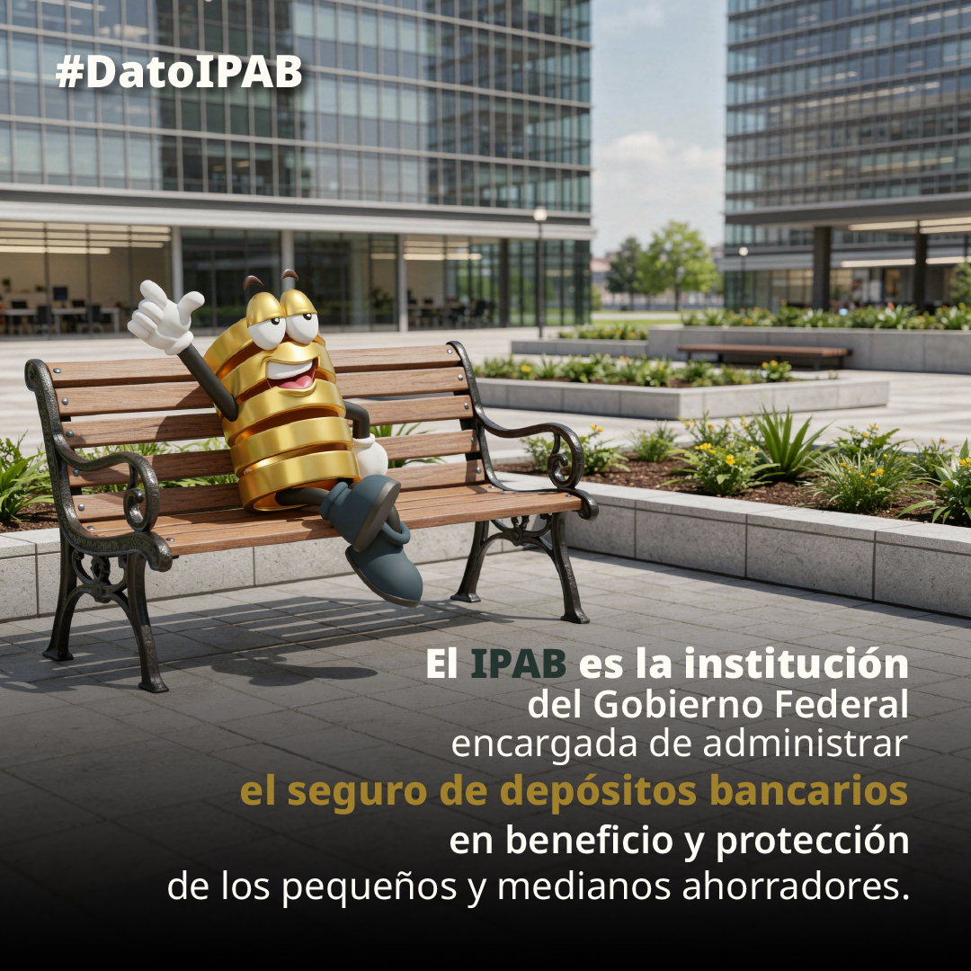IPAB_mx's tweet image. ¿Sabías que existe una institución que protege tus ahorros en el banco?  

Cuidar tu dinero también empieza por saber quién lo respalda. 

 Visita gob.mx/ipab 

#IPAB #AhorroSeguro #EducaciónFinanciera #TuAhorroProtegido