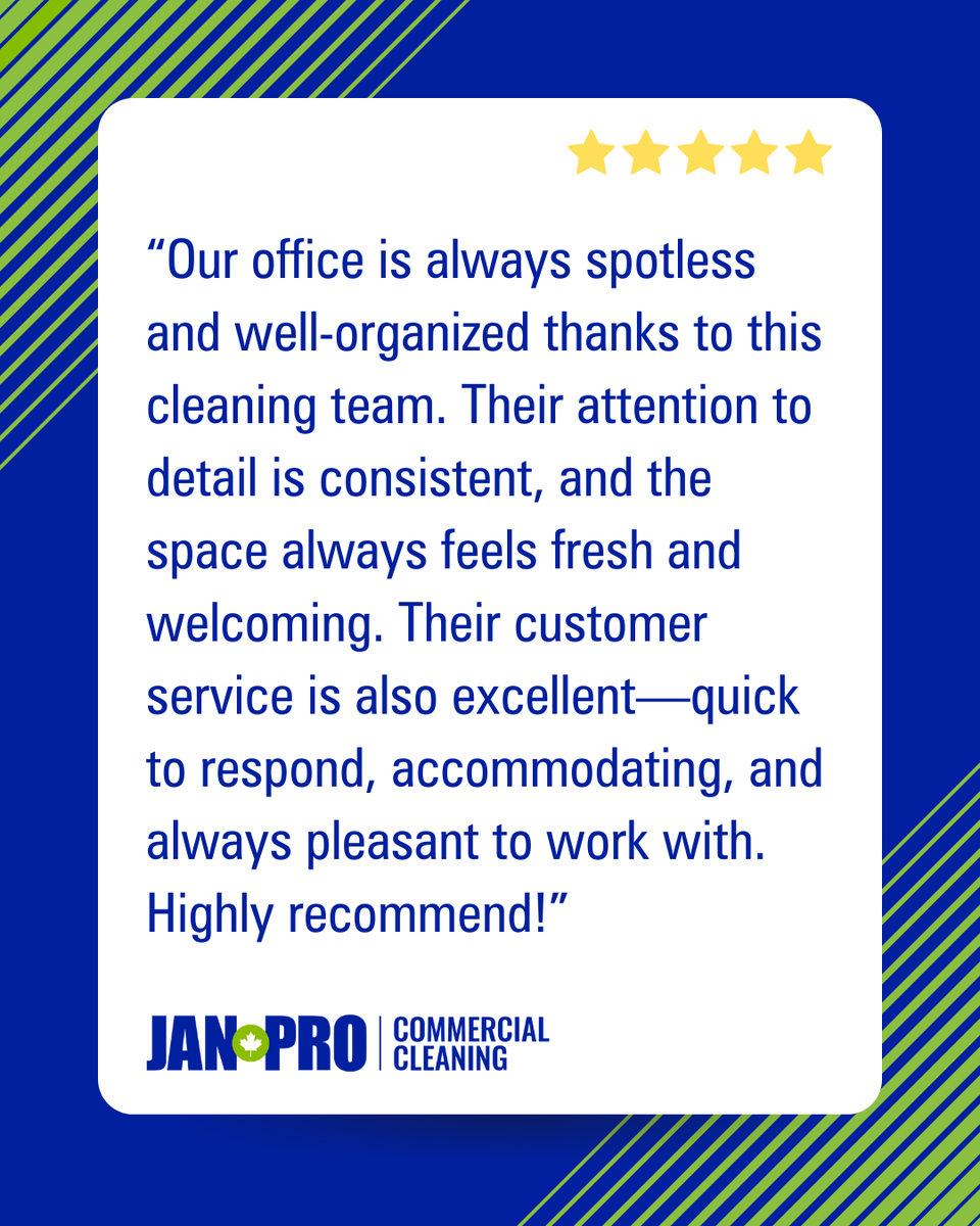 Thank you so much!

The franchise teams take great pride in delivering detailed, reliable service—and in being responsive and easy to work with every step of the way. We truly appreciate your trust and partnership.