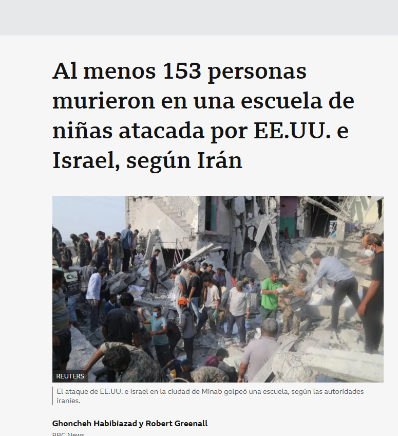 Y sólo un indeseable estaría del lado de EEUU e Israel, que están armando a Marruecos y que se les apoye en una guerra que han empezado asesinando a cientos de niñas en una escuela inventándose que Irán iba a tener un arma nuclear que no existe

Y hablas de ''interés particular''