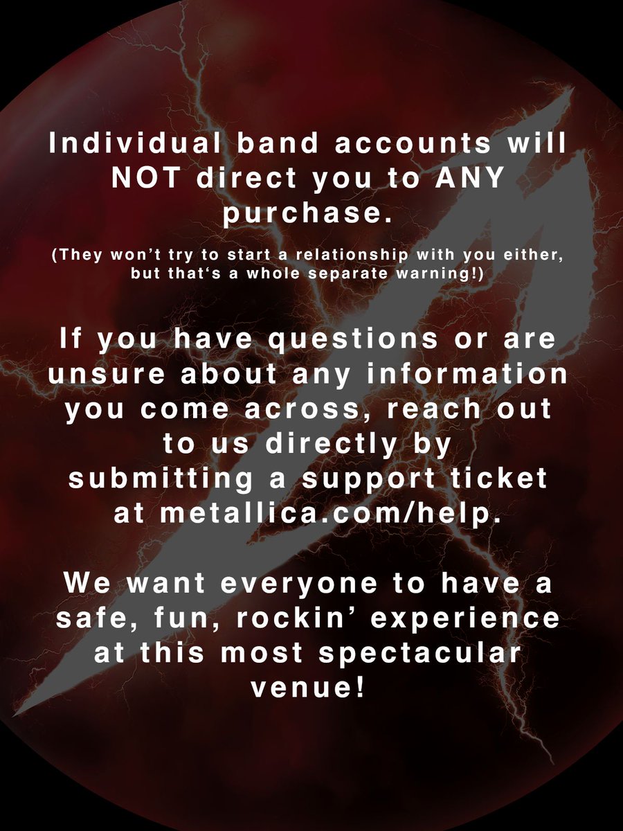 Metallica tweet media