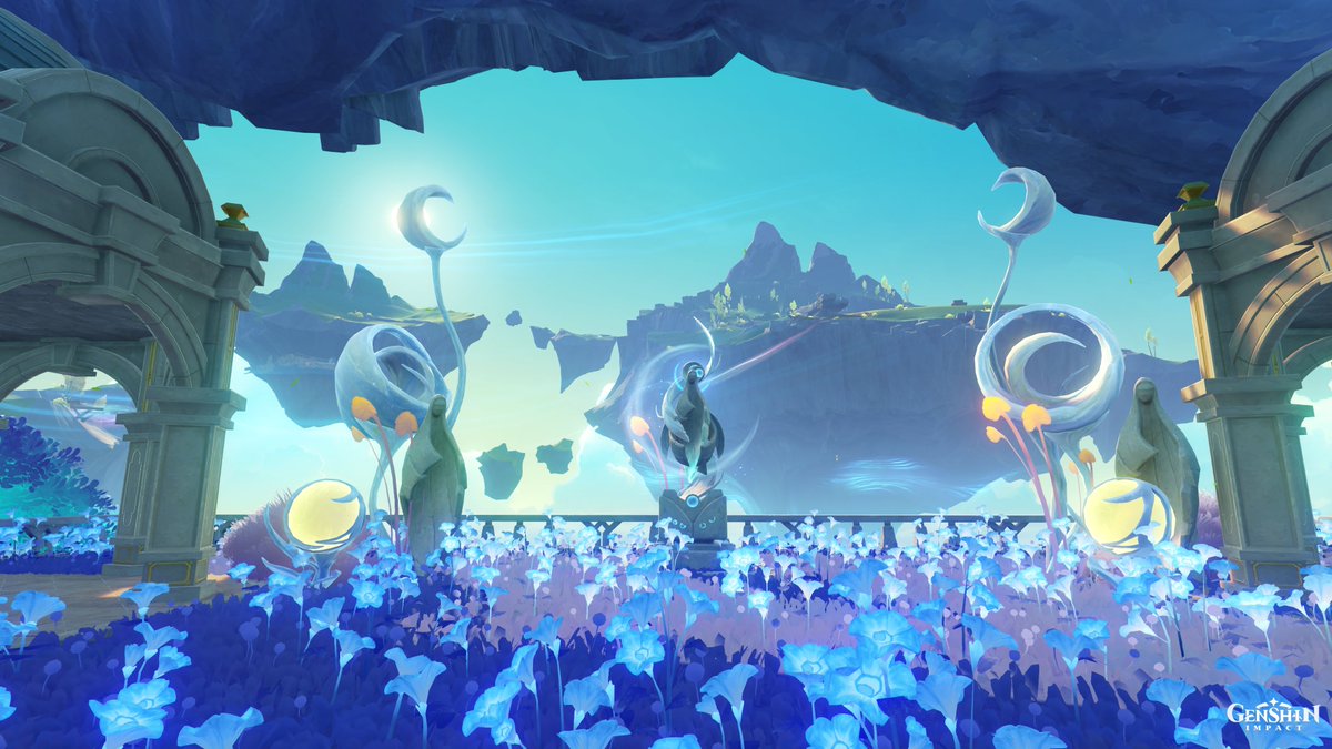 lin_1hl8's tweet photo. Lunar Palace🌙 
Inspired by Moon Castle from Sailor Moon

More sunken photos

Shadowflit Archipelago - Ettu Isle
Deep sunk design - no Replica ID
Not sunken - 185416639718 /EU
Date: 03.03.26

Enjoy and have fun! *^^*
#genshinimpact #sereniteapot #原神 #塵歌壺 #原神ハウジング #sereniteapotdesigns