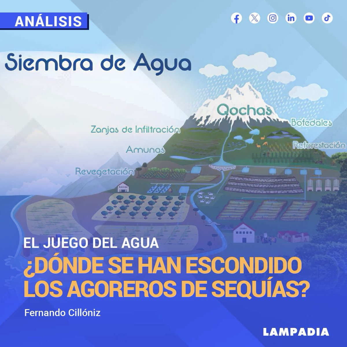 LampadiaOficial's tweet image. #ANÁLISIS | Como todos los años, el Gobierno Central acaba de “declarar el estado de emergencia en 707 distritos del país, debido a intensas lluvias”.

Continuar leyendo 👉 tinyurl.com/yarxxjb7

#sequías #agua #agoreros #lluvias #corrupción #estados #clima #reservorios