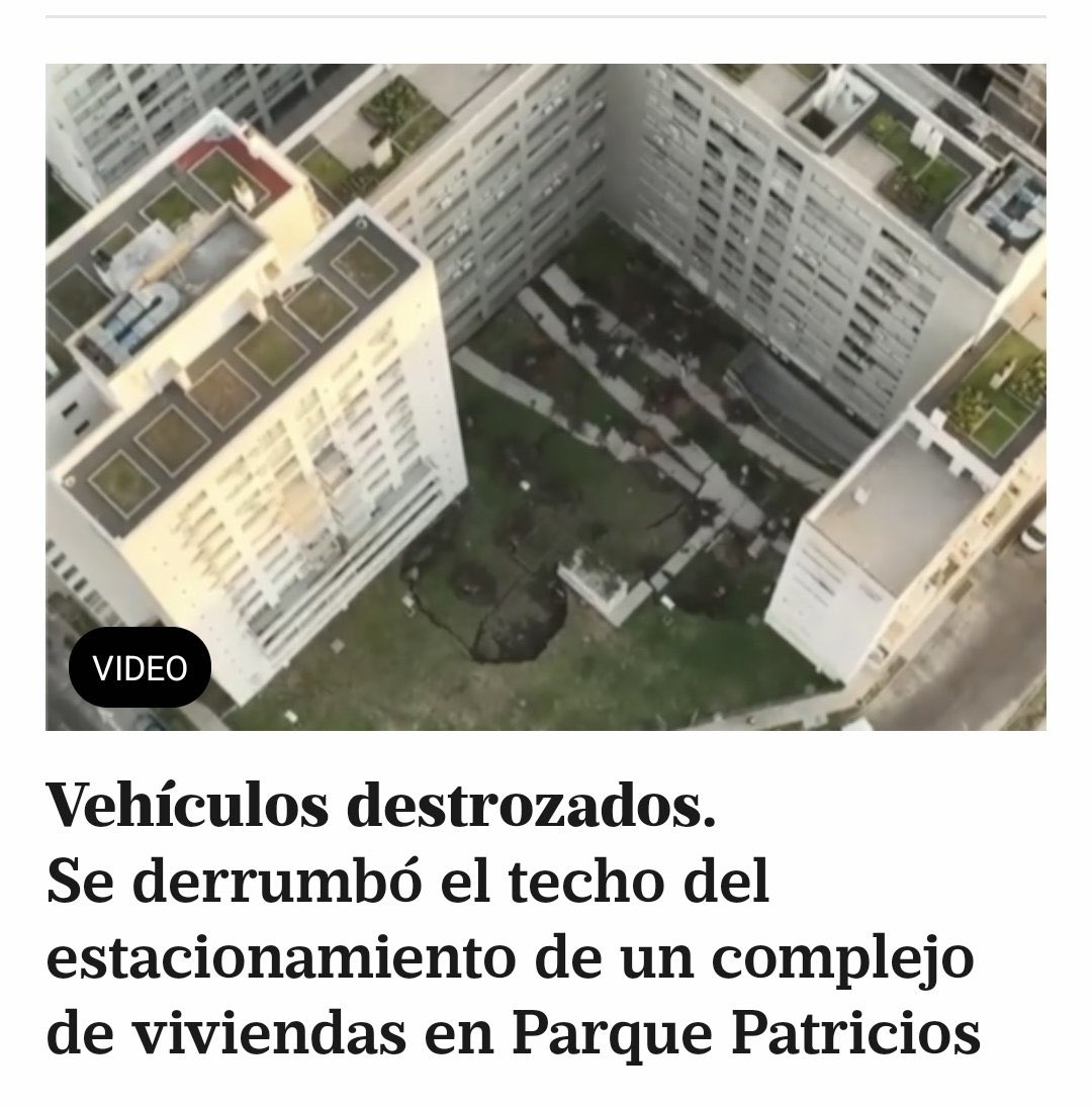 Obra pública Kirchnerista: no solo se derrumba a tan solo 5 años de su inauguración, sino que con la guita que se habrán robado seguro construir 5 complejos iguales a este.

El Kirchnerismo tiene que pagar por todo esto.