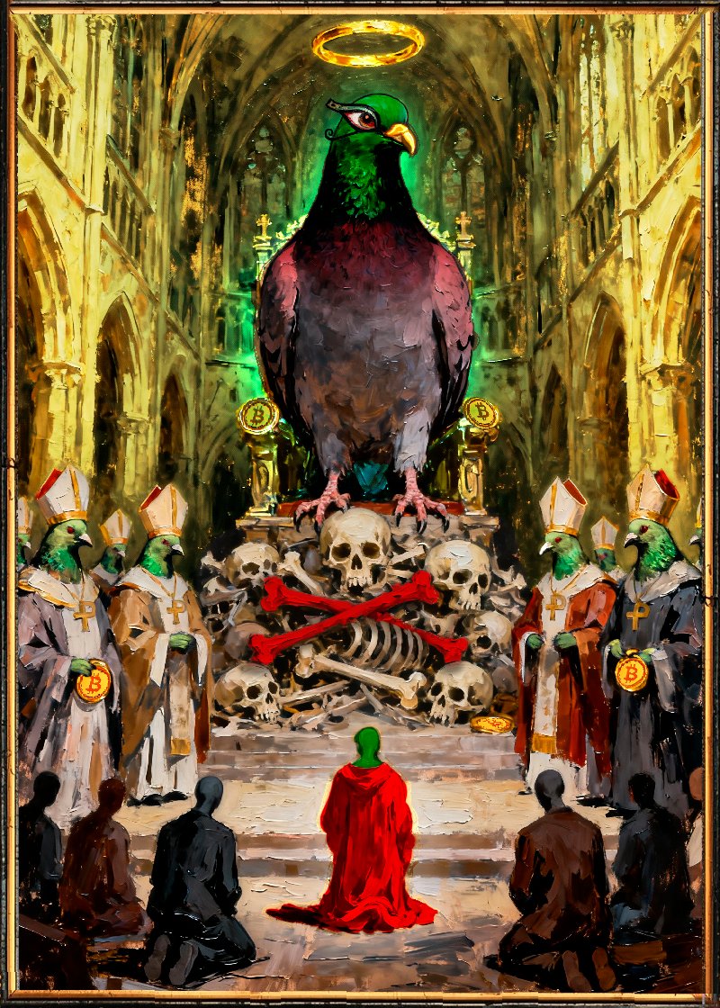 Season 3 • Card #2
PIGEONISM
tokenscan.io/asset/PIGEONISM
Artist: <a href="/katpeque4/">KAT ROSE - PEPE Lover:3</a>
Supply: 99
rarepigeons.com
#RarePigeons #BitcoinNFT #Counterparty #XCP #Bitcoin #OnChainArt #CryptoArt