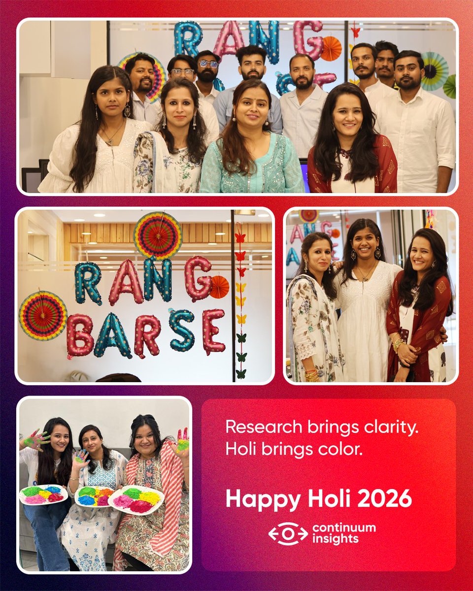 surveyplatform's tweet photo. Research brings clarity.
Holi brings color.

This festive season, we celebrate both the insights that guide us and the people who make it possible.

Wishing you a vibrant and meaningful Holi.
Continuum Insights

#Holi #continuuminsights #festival #festivalseason https://t.co/5QH4eV4rHD