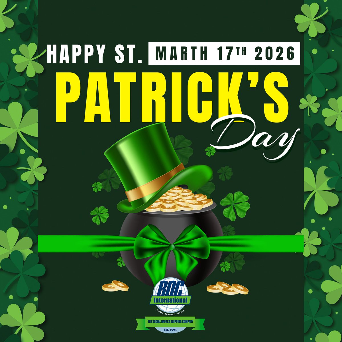 boc_intl's tweet photo. March 17 – St. Patrick’s Day 🍀

Today we celebrate Irish heritage, culture, and community spirit — a reminder of unity, tradition, and a little good fortune.

🍀 Happy St. Patrick’s Day 🍀

#StPatricksDay #March17 #IrishHeritage #Celebration #TeamSpirit https://t.co/uEn0Iq9ICH