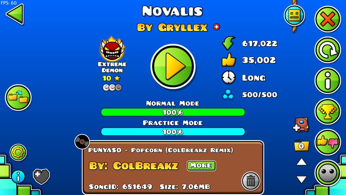 El jugador <a href="/yannikkia/">y</a> se paso el extreme demon "Novalis" GG!!