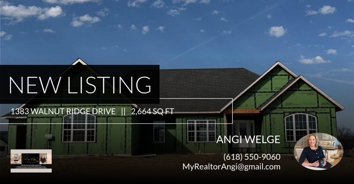 MyRealtorAngi's tweet photo. 📍 New Listing 📍 Take a look at this fantastic new property that just hit the market located at 1383 Walnut Ridge Drive in Columbia. Reach out here or at (618) 550-9060 for more information https://t.co/fkCWEOhjs4 https://t.co/UzXWineKQd