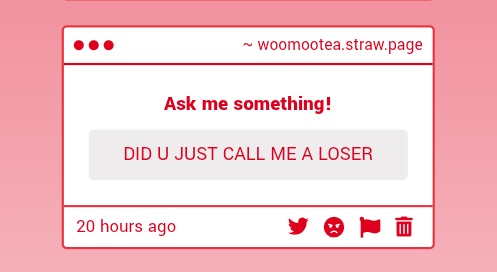 NO I WAS CALLING MYSELF A LOSER SOGIAIVISINIDJFKSVK IM SORRY OMG