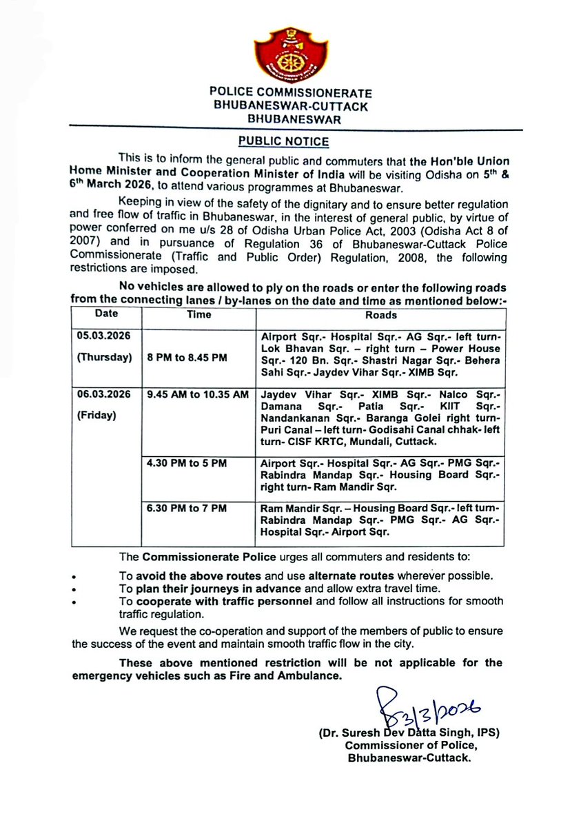 DCP TRAFFIC, BHUBANESWAR-CUTTACK tweet media