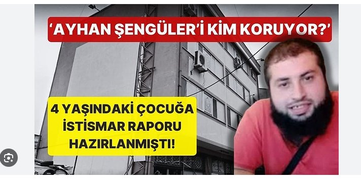 Soralım o zaman..

Kendi öz kızına tecavüz eden 
Ayhan Şengüleri hangi hakim, hangi gerekçeyle serbest bırakıyor..?
..
<a href="/adalet_bakanlik/">T.C. Adalet Bakanlığı</a> 
<a href="/tcailesosyal/">T.C. Aile ve Sosyal Hizmetler Bakanlığı</a>