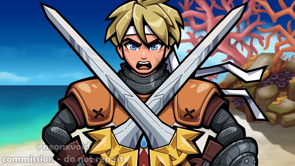 neonxvoid's tweet photo. Recent thumbnail I worked on for @tantaclesia of Glenn from Chrono Cross!! 🌊⚔️ https://t.co/TQ85j1pav5