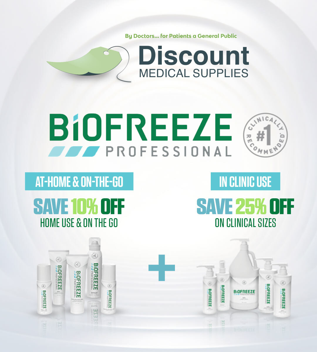 DiscountMedSup's tweet photo. Biofreeze Professional up to 25% OFF!📷 Stock up today! Say goodbye to discomfort and hello to lasting relief with Biofreeze-the go-to solution for pain, soreness, and inflammation. 📷 Trusted by professionals📷 Soothes muscles &amp; joints📷 Easy to apply. #PainReliefThatWorks https://t.co/u0Cnhn2P2Q