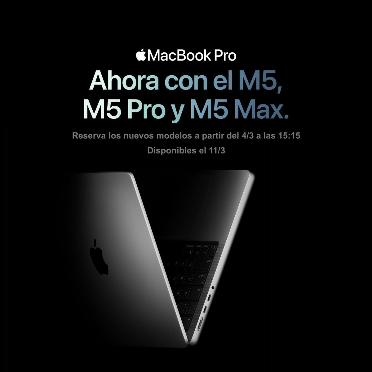 MacBook Pro de 14″. Listos para hacer negocios.
El MacBook Pro de 14 pulgadas con chip M5 Pro o M5 Max ofrece una velocidad fuera de serie y una potente IA en el dispositivo para todo tipo de tareas, desde el seguimiento de proyectos hasta el modelado de datos. 
#newmacbook