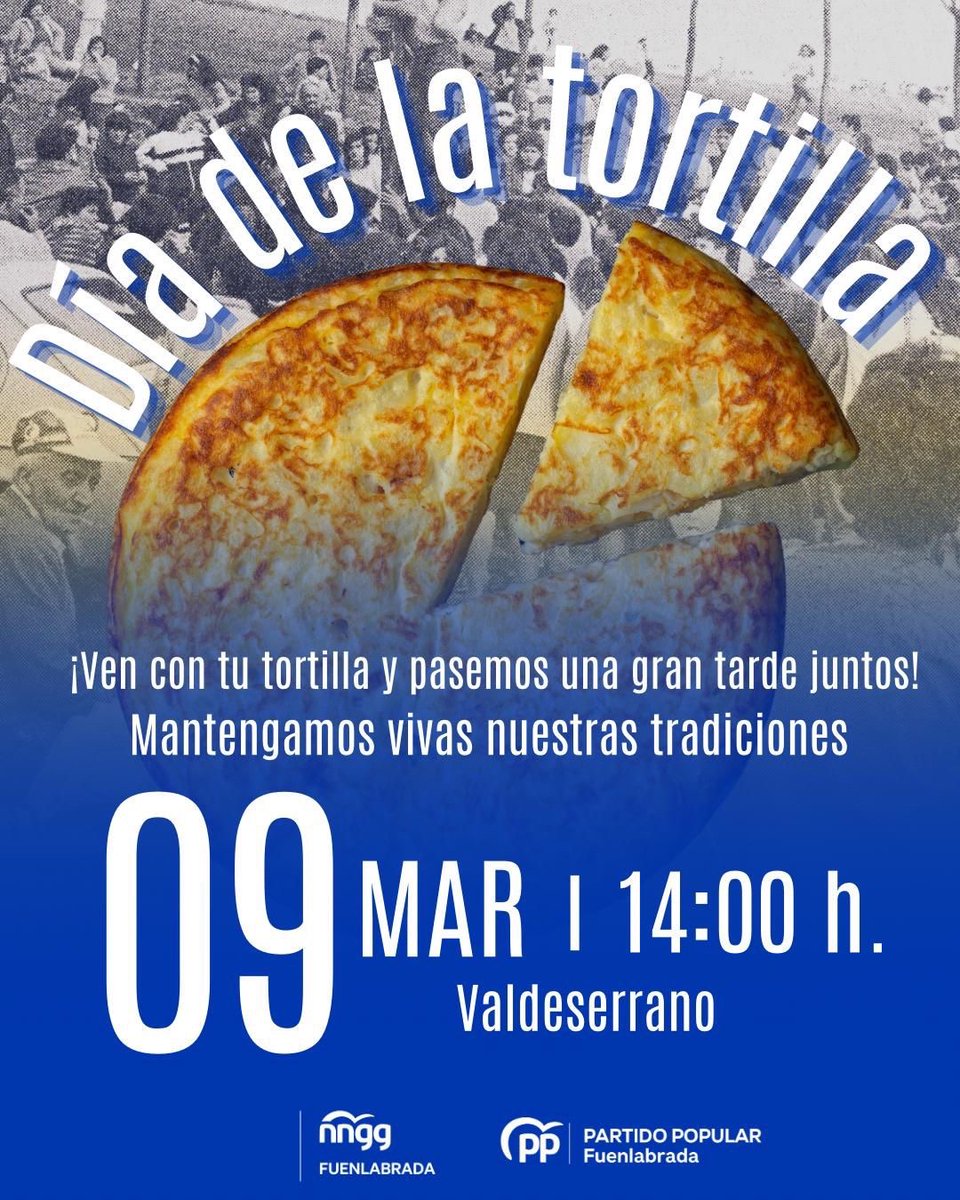 popularesfuenla's tweet image. Cambiar el sitio de una celebración tan nuestra no es modernizar: es desnaturalizarla… es, sencillamente, un capricho.

Las tradiciones no se decretan desde un despacho.

Que no nos roben las tradiciones. 

📍Valdeserrano 🥔🍳 #Fuenlabrada