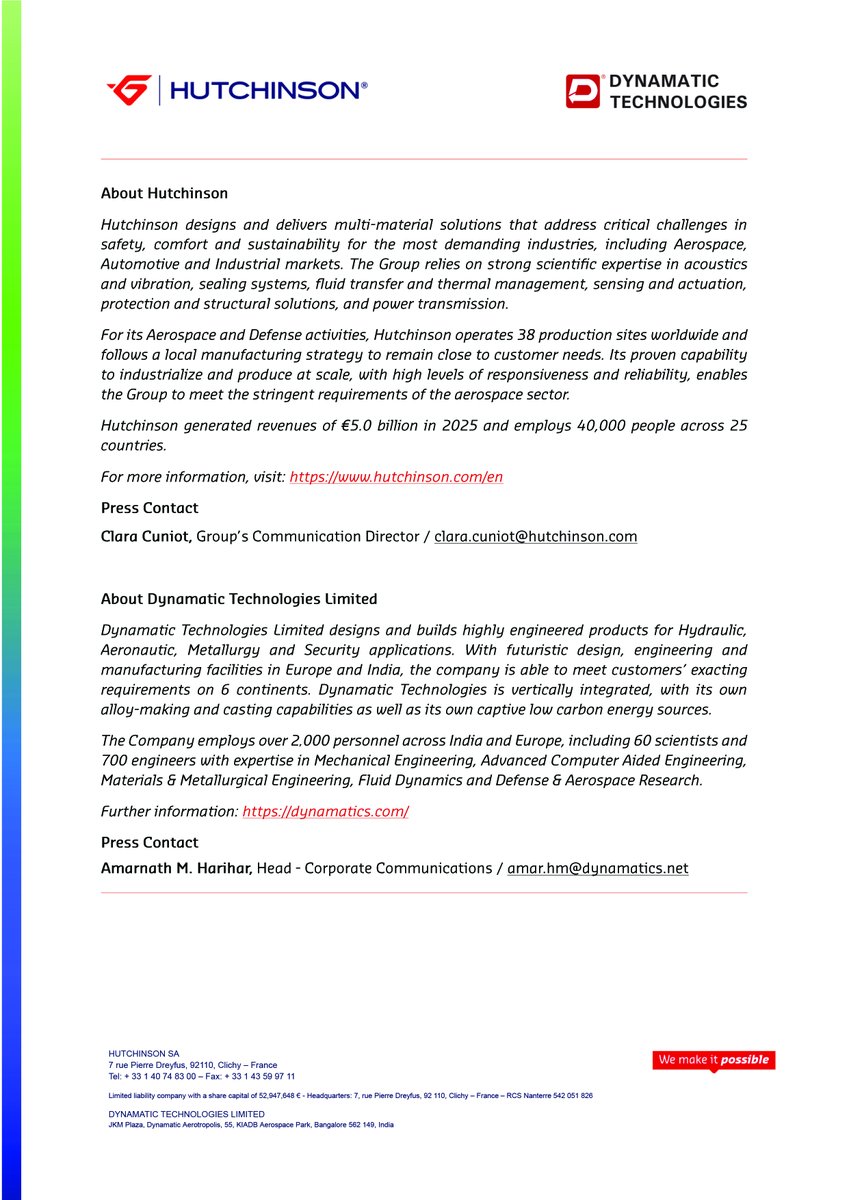 Dynamatic® Technologies Limited tweet media