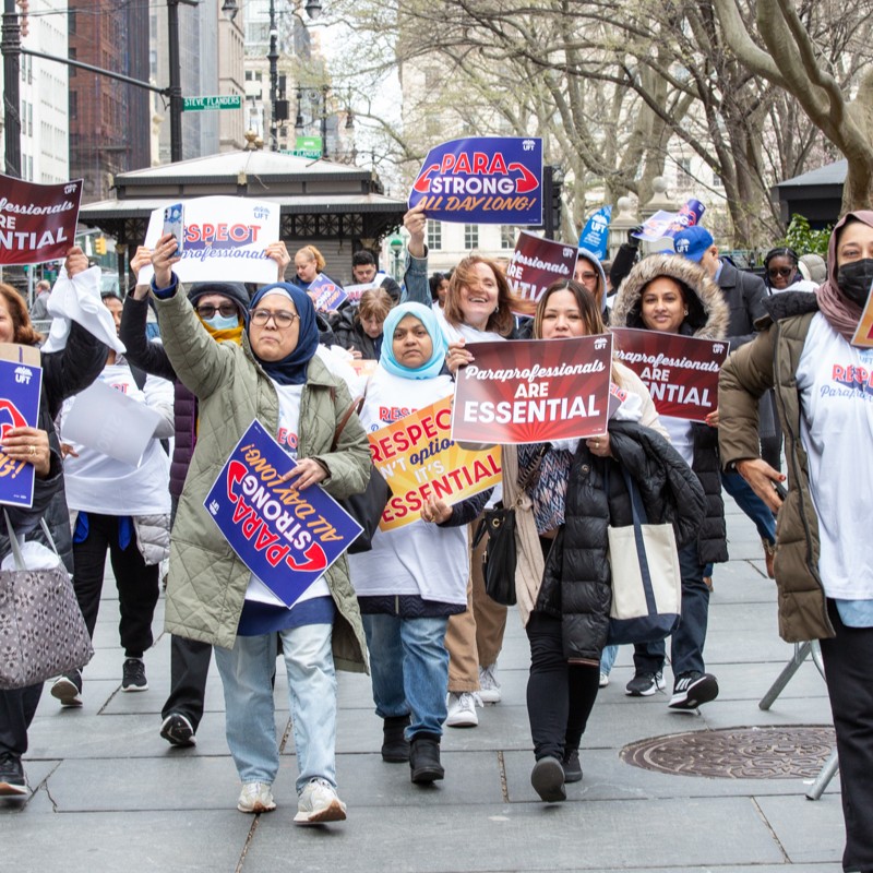 UFT_action's tweet photo. The para RESPECT check now has a veto-proof majority of City Council members supporting it!

The fight’s not over yet - @UFT isn’t stopping until our paraprofessionals get the RESPECT that they deserve.

@NYCCouncil, @NYMayor 📢 Let’s Get It Done 📢

#RESPECTforParaprofessionals https://t.co/ehljMQNQ62